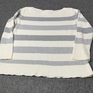❤️❤️Market & Spruce Womens Striped Sweater Size XL Petite Cottonblend